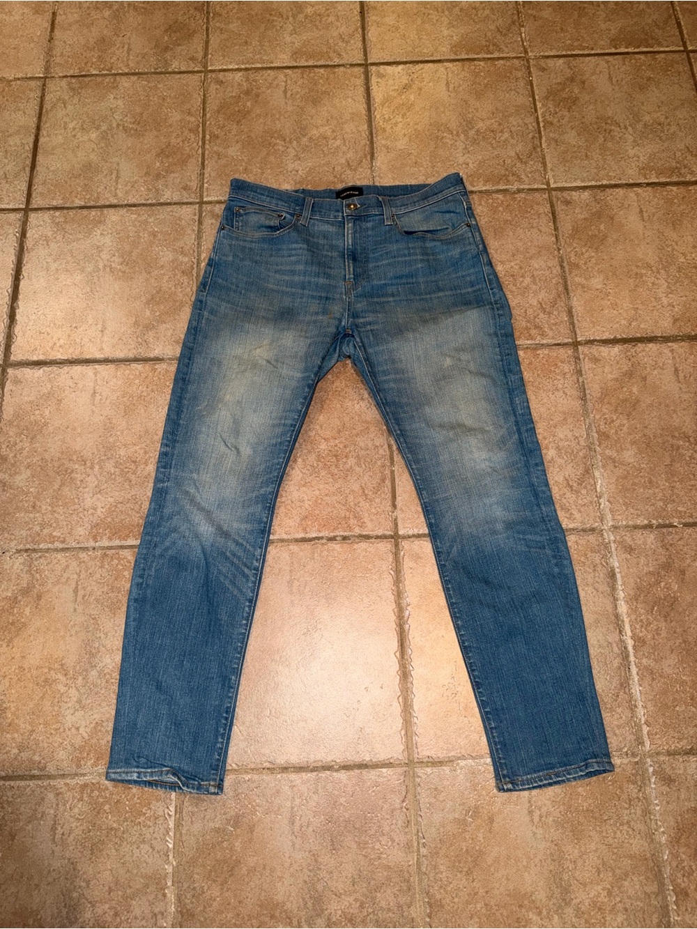 J. Crew Men's Light Blue Straight-Leg Jeans